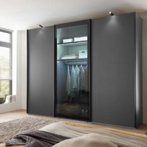 DUBAI Kleiderschrank 3m lava AUSSTELLUNGSSTÜCK by NIKO
