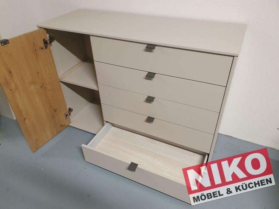 ASTI Kombikommode 120 cm Champagner/Eiche Bianco von Wiemann – – Detailansicht 3