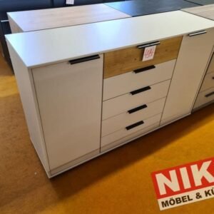 ASTI Kommode 141 cm Champagner/Eiche Bianco von Wiemann – – Produktansicht 1