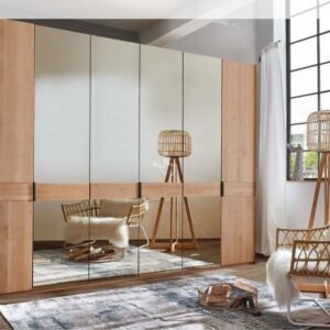 CARDIFF Kleiderschrank 300 cm Erle/Spiegel von Wiemann – – Produktansicht 1