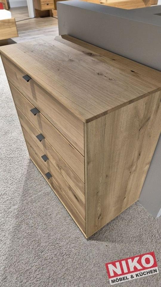CARDIFF Schubladenkommode 80 cm Eiche Bianco von Wiemann – Detailansicht 2