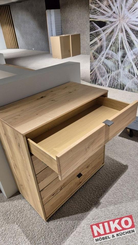 CARDIFF Schubladenkommode 80 cm Eiche Bianco von Wiemann – Detailansicht 4