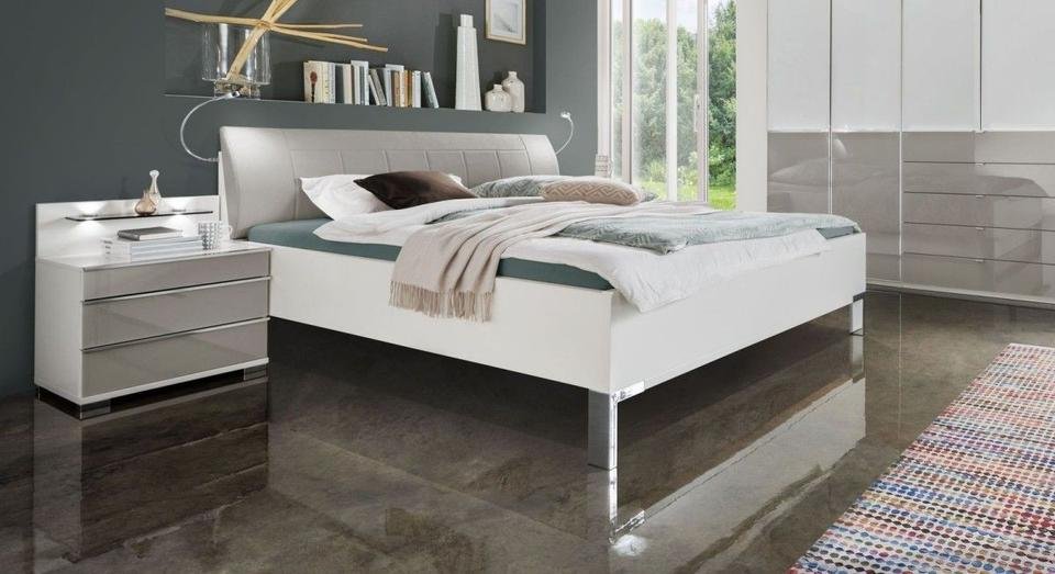 LOFT Bett 180x200cm kieselgrau WIEMANN AUSSTELLUNGSSTÜCK by NIKO – Ansicht 1
