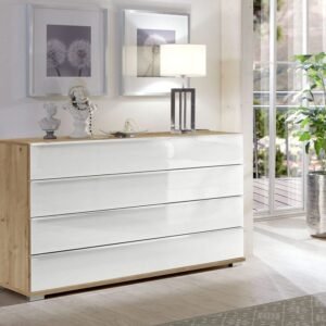 Loft Neu Wiemann Kommode Bianco/Glas weiß by Starmöbel – Originalfoto 1