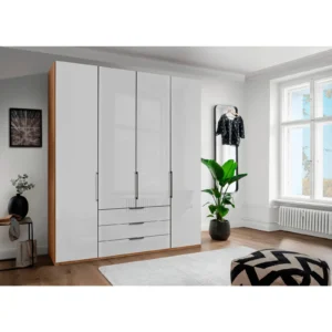 Monaco Kleiderschrank 200x216cm mit Glasfront Wiemann Ausstellungsstück by NIKO