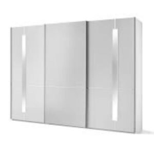 Musterring Galery M Schwebetürenschrank weiß mit Zierspiegel Neu OVP by Starmöbel – Originalfoto 1
