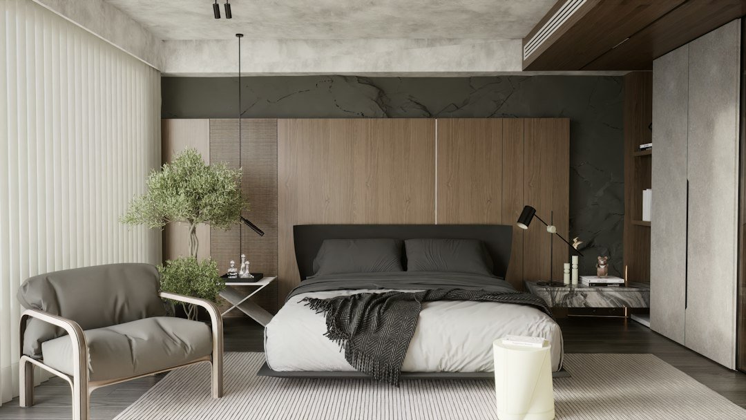 Moderne Schlafzimmer – Einrichtungsidee 1