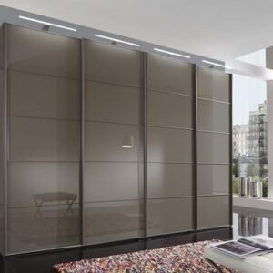 Schwebetürenschrank Wiemann Westside Havanna/Glas Havanna by Starmöbel – Originalfoto 1