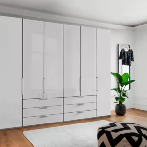 Monaco Kleiderschrank 295,3×236 cm mit Glasfront Wiemann Ausstellungsstück by NIKO