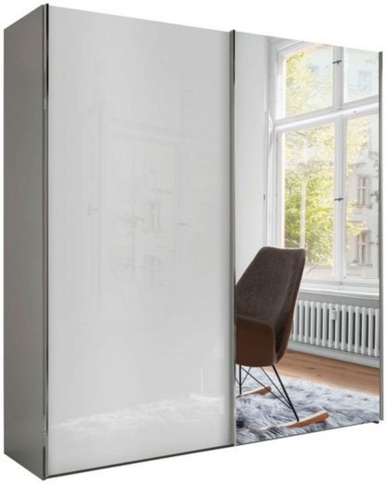 Wiemann Monaco Schwebetürenschrank weiß, Front Spiegel/Glas weiß by Starmöbel – Originalfoto 1