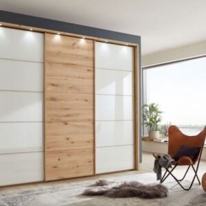 Wiemann Schwebetürenschrank Teilmassiv Cardiff Neu by Starmöbel – Originalfoto 1