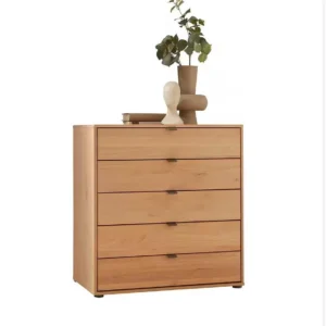 CARDIFF Schubkastenkommode 80 cm Bianco-Eiche teilmassiv – Originalfoto von Starmöbel