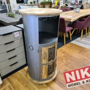 MAKKI Bar 2 Industrial Style Mangoholz Fassoptik Metall by NIKO