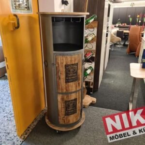 MAKKI Industrial Style Bar Mangoholz Fassoptik Metall by NIKO