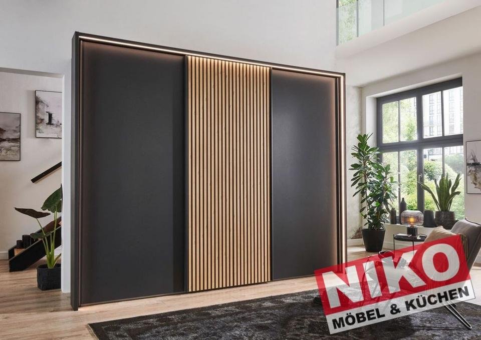 DENVER Kleiderschrank-Serie Graphit – individuell planbar by NIKO