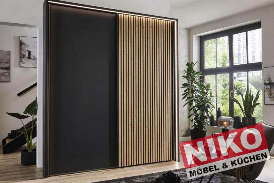 DENVER Kleiderschrank-Serie Graphit – individuell planbar by NIKO