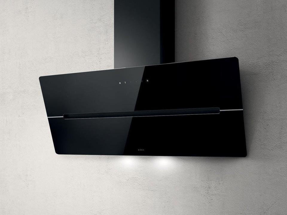 ELICA WISE 90 BK Wandhaube 90 cm Glas Schwarz – Produktansicht 1