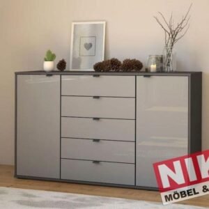 NIZZA Kommode graphit Wiemann Ausstellungsstück by NIKO – Produktansicht 1