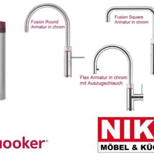 Quooker Set1 Flex Fusion Round Square PRO3 by NIKO – Produktansicht 1
