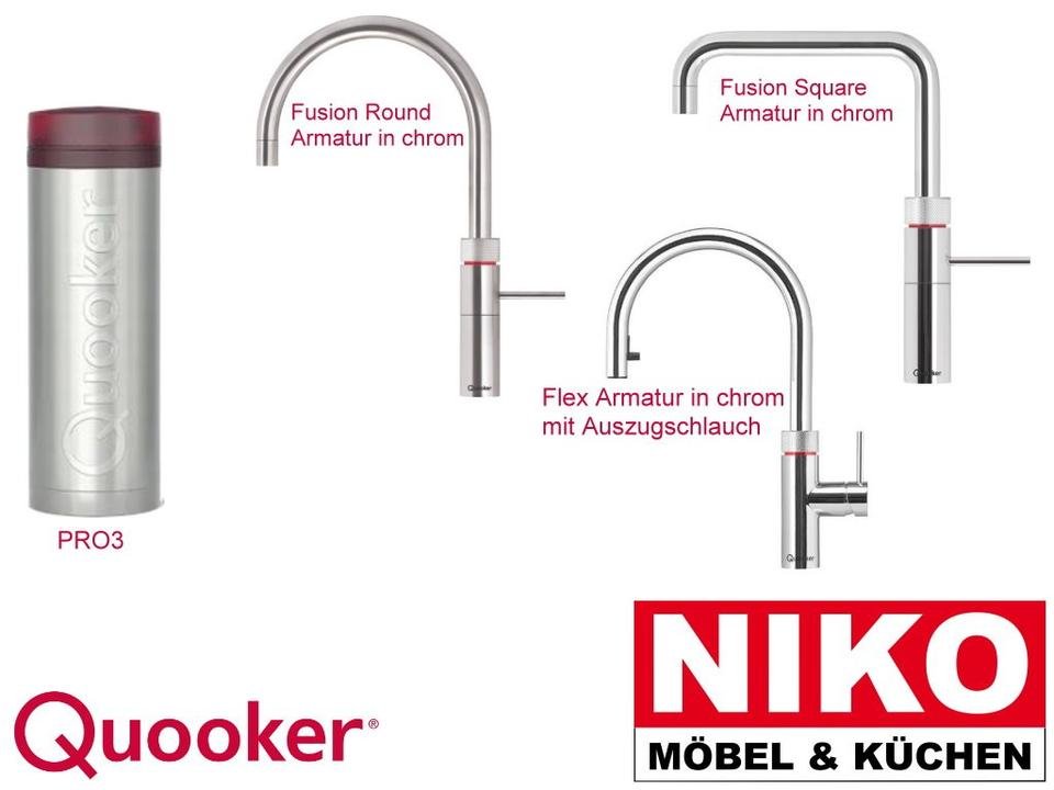 Quooker Set1 Flex Fusion Round Square PRO3 by NIKO – Produktansicht 1