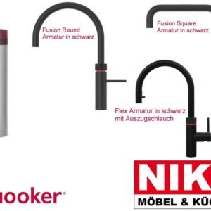 Quooker Set1 Flex Fusion in schwarz + PRO3 by NIKO – Produktansicht 1