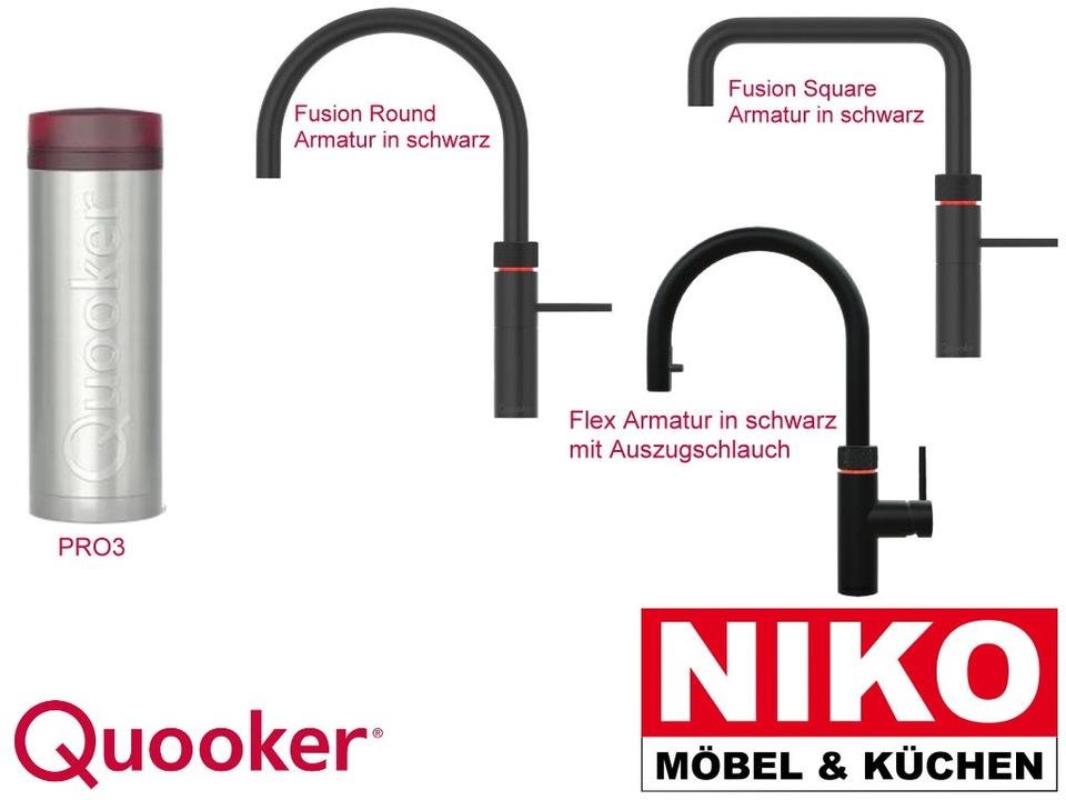 Quooker Set1 Flex Fusion in schwarz + PRO3 by NIKO – Produktansicht 1
