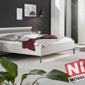 FANO Bettgestell 180 × 200 cm Kieselgrau/Anthrazit – Produktansicht 1