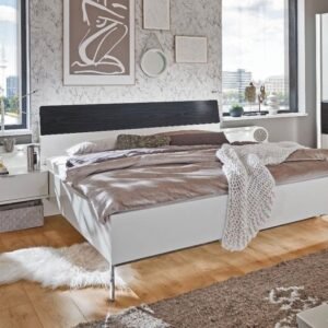 PORTOFINO Bett 180x200cm weiß mocca Ausstellungsstück by NIKO – Produktansicht 1