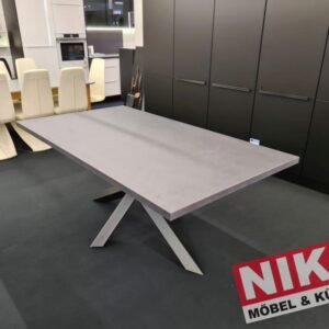 RIMINI Esstisch 100x180cm schiefer mit Spider Fuß by NIKO