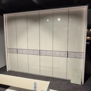 JOOP! STUDIO Kleiderschrank 306 cm Glas Champagner mit Beleuchtung – Produktansicht 1