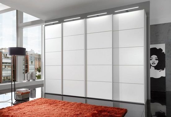 Schwebetürenschrank Wiemann Westside weiß/Glas weiß Neu OVP by Starmöbel – Originalfoto