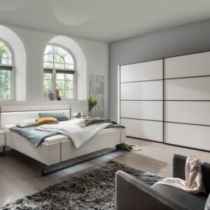 Wiemann Schlafzimmerset weiß/Grafit Neu by Starmöbel – Originalfoto