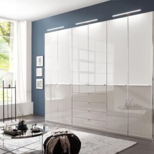 SHANGHAI Drehtürenschrank 300 × 216 cm Weiß by Starmöbel